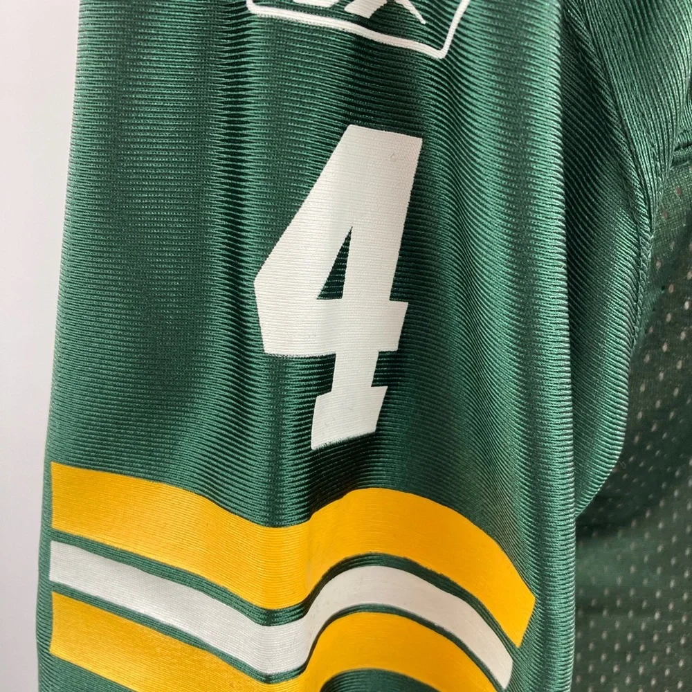 Green Bay Packers Brett Favre #4 Reebok NFL Football Jersey, Youth Large - Picture 4 of 13